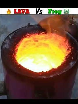 LAVA VS FROG 🐸। देख कर हैरान रह जाओगे 😱 मेंढक फ्राई 👀 #shorts #amazing #intresting #experiment #lava
