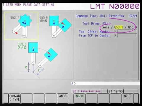 FANUC 5 Axes | TWP Setting Screen for Roll-Pitch-Yaw (RPY)