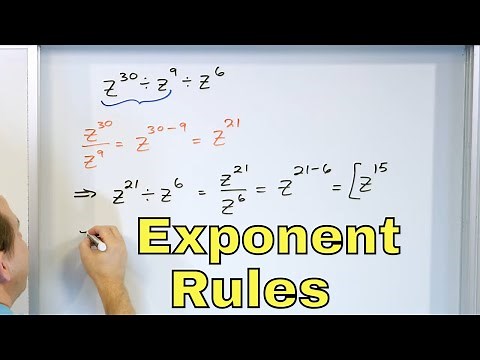 Multiply & Divide Variables w/ Exponents (Exponent Rules) - [8-2-7]