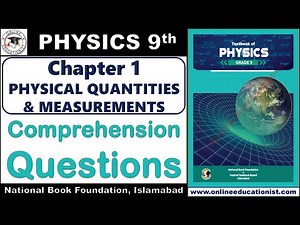 Comprehension Questions | Physics 9th | Chapter 1 Physical Quantities & Measurements | National Book