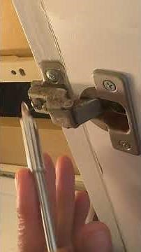 How to Fix a Bathroom Cabinet Door Hinge