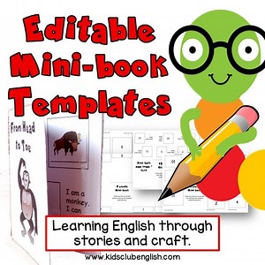 Editable Mini-book Templates to use in your ESL/EFL classroom
