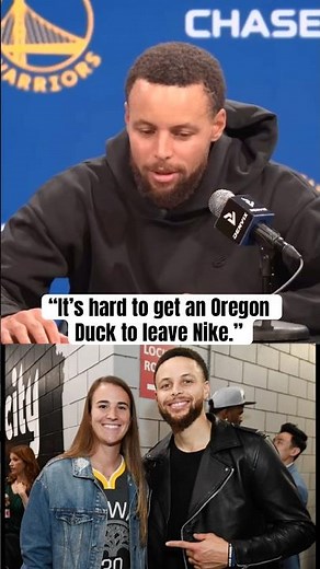 Steph tried recruiting Sabrina to UA/Curry Brand when she left Oregon 👀 (via ‪@NBCSAuthentic‬)