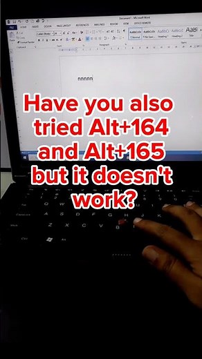 How to Type Ñ or ñ in Laptop | Microsoft Word| Microsoft Excel