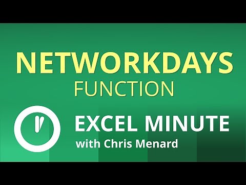 Excel NETWORKDAYS Function | Find working days | Excel One Minute Quick Reference