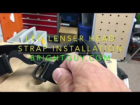 LEDLenser head strap install