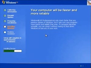 How to format Windows XP computer, partition disk and clean install by cd/dvd