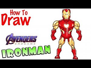 How to Draw Iron Man from Avengers Endgame
