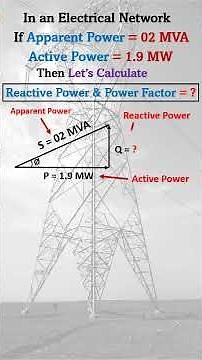 Power Factor Calculation | Reactive Power Calculation Formula | Apparent Power in AC Circuit |