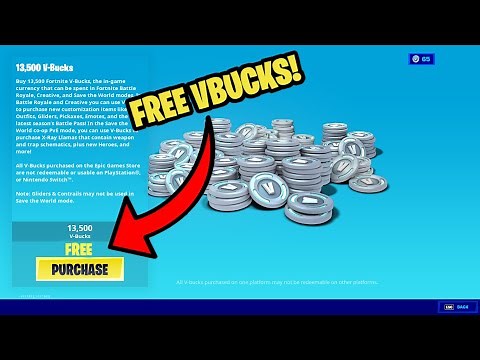 How To Redeem 13,500 V bucks For Free In Fortnite! (VBUCKS GLITCH)
