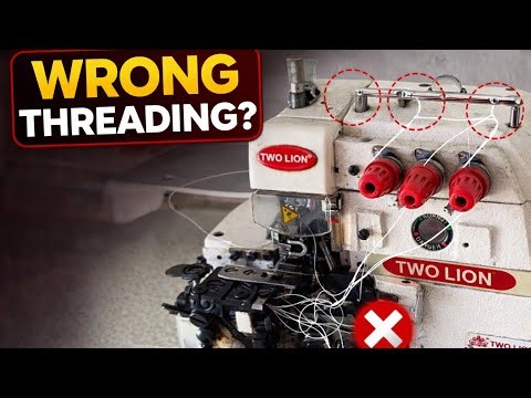 How to Thread an Industrial Overlock Machine 