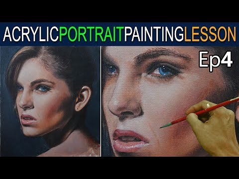 Acrylic Portrait Painting Tutorial | Ep 4 | Beautiful Lady in Step by Step by JM Lisondra