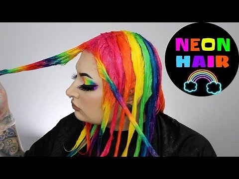 NEON RAINBOW HAIR!