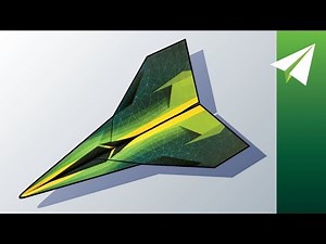 Awesome Paper Airplane with Locked Folds — How to Make Invictus