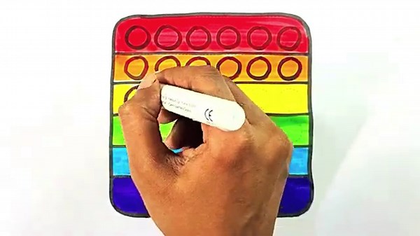 Let’s Draw a Pop It! 🟩🎨 | Easy Square Pop It Drawing for Kids | Yup Yup Go