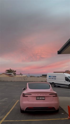 mon 🧸 on Instagram: "little throwback to my solo drive to perth, this little daily dose of micro rejection therapy was my only human interaction on day 4 and it had me on a 5 hour high 🥹🤗 who knew pink teslas & oversized road trains could be friends on the nullarbor 🫶🏼💖 #roadtrip reels #storytime solo travel #australia car girl #electriccar outback truckers #cartok truckers down under"
