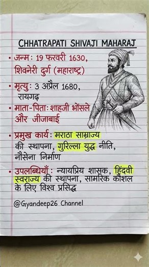 Chhatrapati Shivaji Maharaj Biography || Shivaji it's great struggle #shorts #youtubeshort
