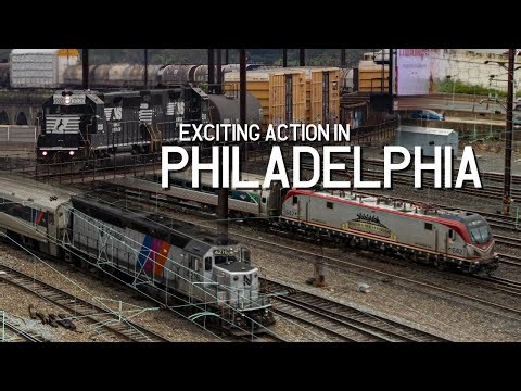 Exciting Amtrak, CSX, and CSAO Train Action in Philly!