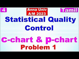 MA3391| P&S|Unit 5|Statistical Quality Control|Control Chart for Attributes|c- chart & p-chart|Tamil