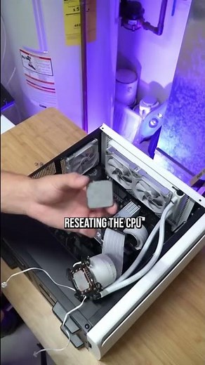 Fixing a red CPU light on my Motherboard #shorts