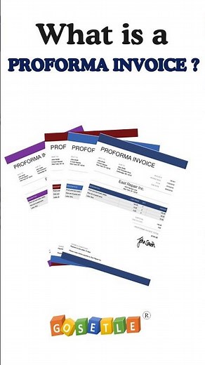 What is Proforma Invoice? GoSetle® Proforma Invoice Explained with Example #proformainvoice #shorts