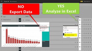 Say No to Export Data, Yes to Analyze in Excel: Power BI and Excel Can Talk!