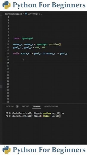 Constantly Move Cursor/Mouse With Python | Python For Beginners