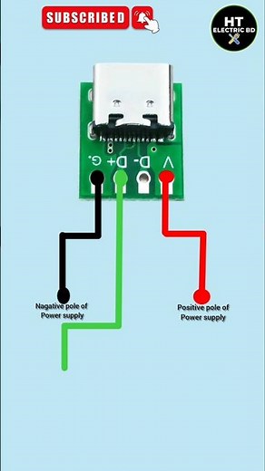 How to Connect USB Type-C wires #ytshorts #type-C #shorts