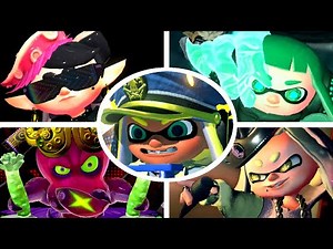 Splatoon Series - All Final Bosses & Endings (2015-2022)