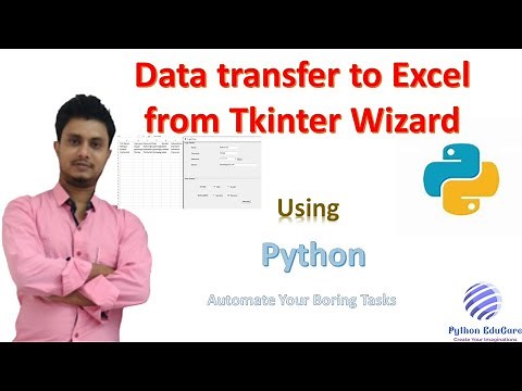Writing data into Excel from Tkinter App || Working with Tkinter and Excel || Python