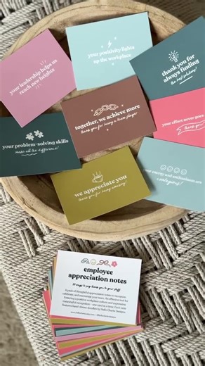 Employee Appreciation Notes: Prewritten Thank You Cards, Staff Recognition, Encouragement Cards, Workplace Morale Boosters, Shout Out Cards - Etsy