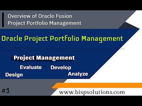 Overview of Oracle Fusion Project Portfolio Management | Getting Started with Oracle Fusion PPM BISP