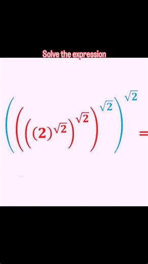 Mathematics Hub on Instagram: "Solve the expression #viralreels #viral #maths #solve"