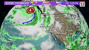 VIDEO: Before a Pacific cold front arrives next week, the upper-level energy from Rick (in the Pacific) will track over the Coastal Bend next Tuesday/Wednesday. This will lead to showers and storm chances going up during that time. The (weak) cold front moves through on Wednesday. | Alan Holt