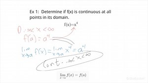Determining a Power Function is Continuous at Every Point in its Domain | Calculus | Study.com