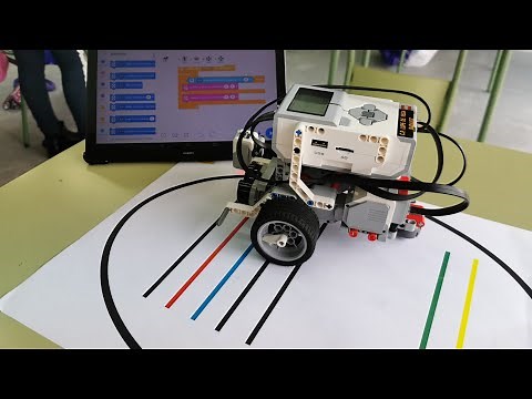 Sensor de color. Sigue líneas LEGO EV3. Damos un paso más en programación.