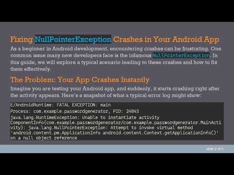 How to Fix NullPointerException Crashes in Your Android App