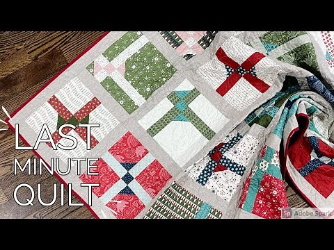 Christmas Quilt Pattern for 10" Squares | Holiday Gift Box Quilt! | Great for Beginners