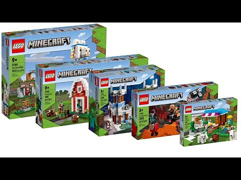 All LEGO Minecraft Sets Summer 2022 CompilationCollection Speed Build