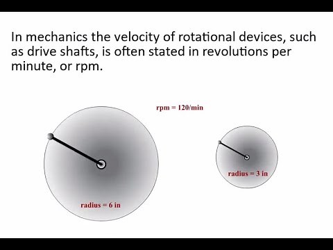 Converting Rotational Velocity to Linear Velocity