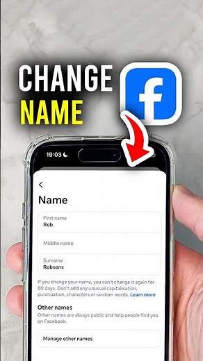 How To Change Facebook Name - Quick Guide