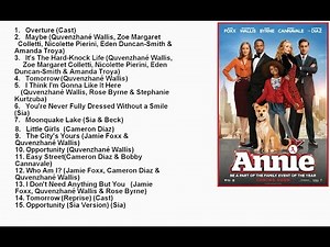 Annie 2014 Movie Official Soundtrack List