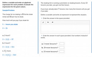 Define a variable and write an algebraic expression for each pr... | Filo