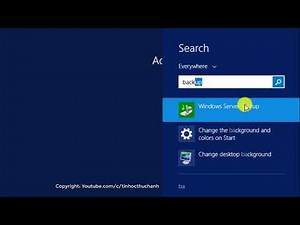 Backup and Restore Windows Server 2012 R2