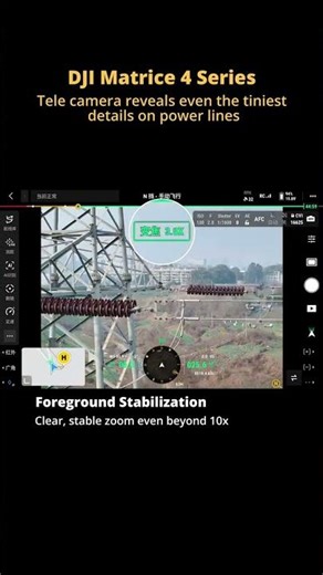 Safe power line utility inspection in crisp detail using a drone 🔍 DJI Matrice 4 Series