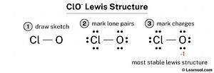 ClO- Lewis structure - Learnool