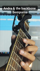 Sempurna Andra and the backbone tutorial pelan tempo 140bpm #guitar #guitarcover #intro | Tukinyonk Gitar