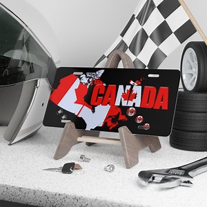 Personalized Aluminum, 3D Embossed, Uv-protected, Car Accessory, Canadian Gift, True North Branded, Canada Day - Etsy Canada