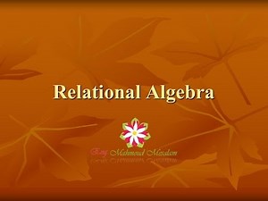 Relational Algebra