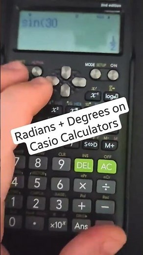 How to set your FX-991ES Plus Casio Calculator to Radians or Degrees #Shorts